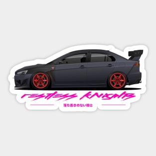 Restless Knights Evo X "Stider" V3 (Side profile) Sticker